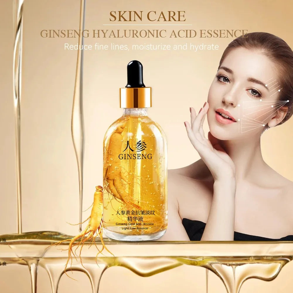 Ginseng and gold hyaluronic acid essence